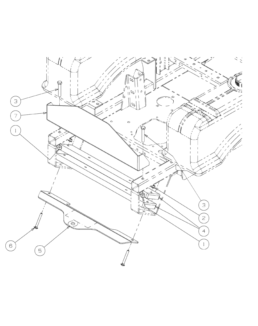 Rear Bumper Diagram and Parts List for M60-KW 53AI8CTX750-25-HP-OHV Cub Cadet Lawn Tractor